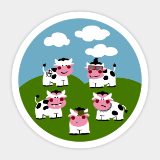 Hooligan Cows Sticker